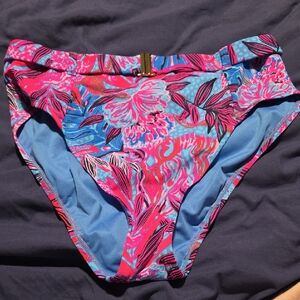 Lilly Pulitzer SONNIE BOTTOM Ruby Red Wild Times Size 12 NWOT